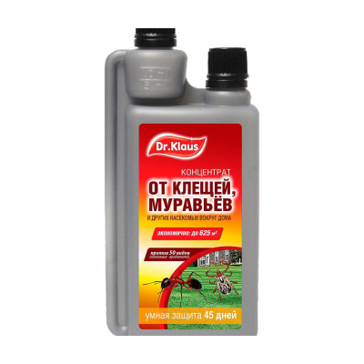 Концентрат Dr.Klaus, инсектицид от клещей, муравьев и других насекомых (250мл)