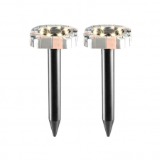 Отпугиватель кротов REXANT ультразвук. с садовым фонариком (уп=2шт), 71-0087