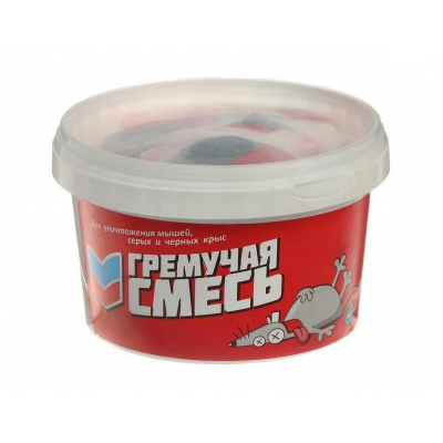 Тесто-Брикет от крыс и мышей Гремучая смесь, родентицид (500г)