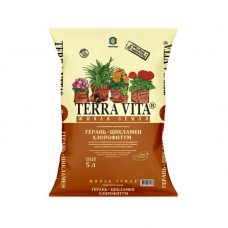 Грунт TERRA VITA ЖИВАЯ ЗЕМЛЯ Герань-Цикламен-Хлорофитум (5л)