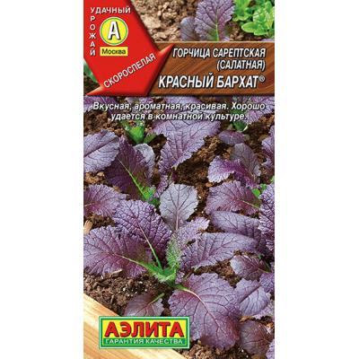 Горчица салатная Красный бархат 0,5г (селекция Аэлита)