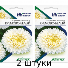 Астра Beautiful Day Кремово-белая 0,15 г (Satimex, Германия)- 2шт