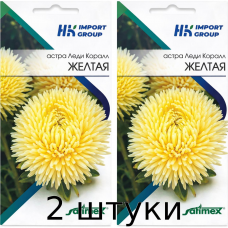 Астра Леди Коралл Жёлтая 30 шт. (Satimex, Германия) - 2шт