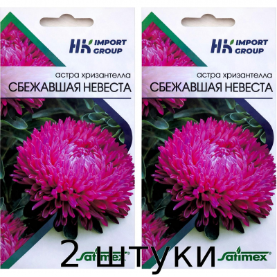 Астра хризантелла Сбежавшая невеста Satimex Германия, 30 семян - 2шт