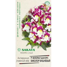 Львиный зев (антирринум) Флорал Шауэрс биколор вишневый F1, 7 семян (Sakata, Япония)