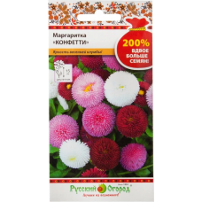 Семена Маргаритка Конфетти, смесь 0,1гр (Русский огород)
