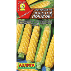 Кукуруза сахарная ультраранняя Золотой початок, 7г (селекция Аэлита)
