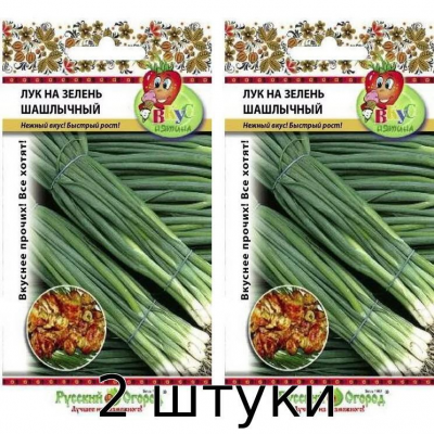 Лук на зелень Шашлычный, 2 г, Семена Русский Огород - 2шт