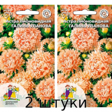 Астра пионовидная Галина Уланова 0,2гр. Семена Уральский дачник - 2шт