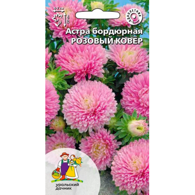 Астра бордюрная РОЗОВЫЙ КОВЕР 0,2гр. Семена Уральский дачник