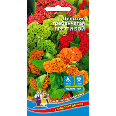 Целозия гребенчатая ПРЕТТИ БОЙ 0,1гр. Семена Уральский дачник