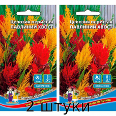 Целозия перистая ПАВЛИНИЙ ХВОСТ 0,1гр. Семена Уральский дачник - 2шт