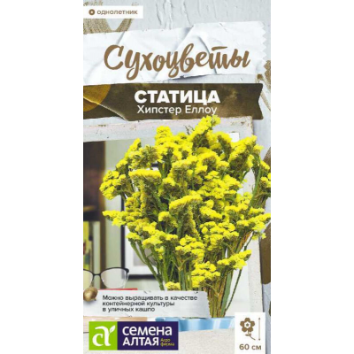 Статица Хипстер Еллоу, семена цветов 5сем. Семена Алтая