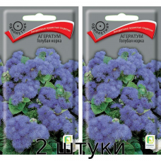 Агератум Голубая норка 0,1гр. Семена Поиск - 2шт