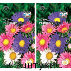 Семена Астра китайская Рейнбоу, смесь цветов, 0.2 гр. СеДек - 2шт